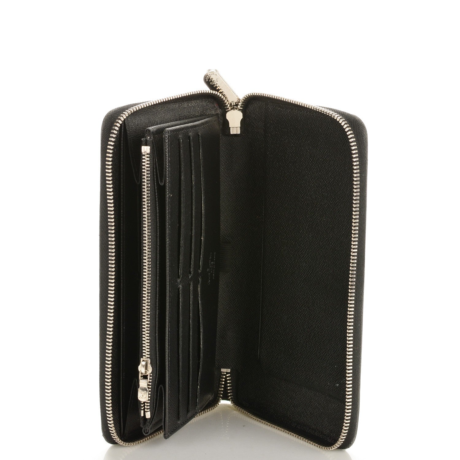 Louis Vuitton Epi Zippy Organizer Wallet Black 6 of 8