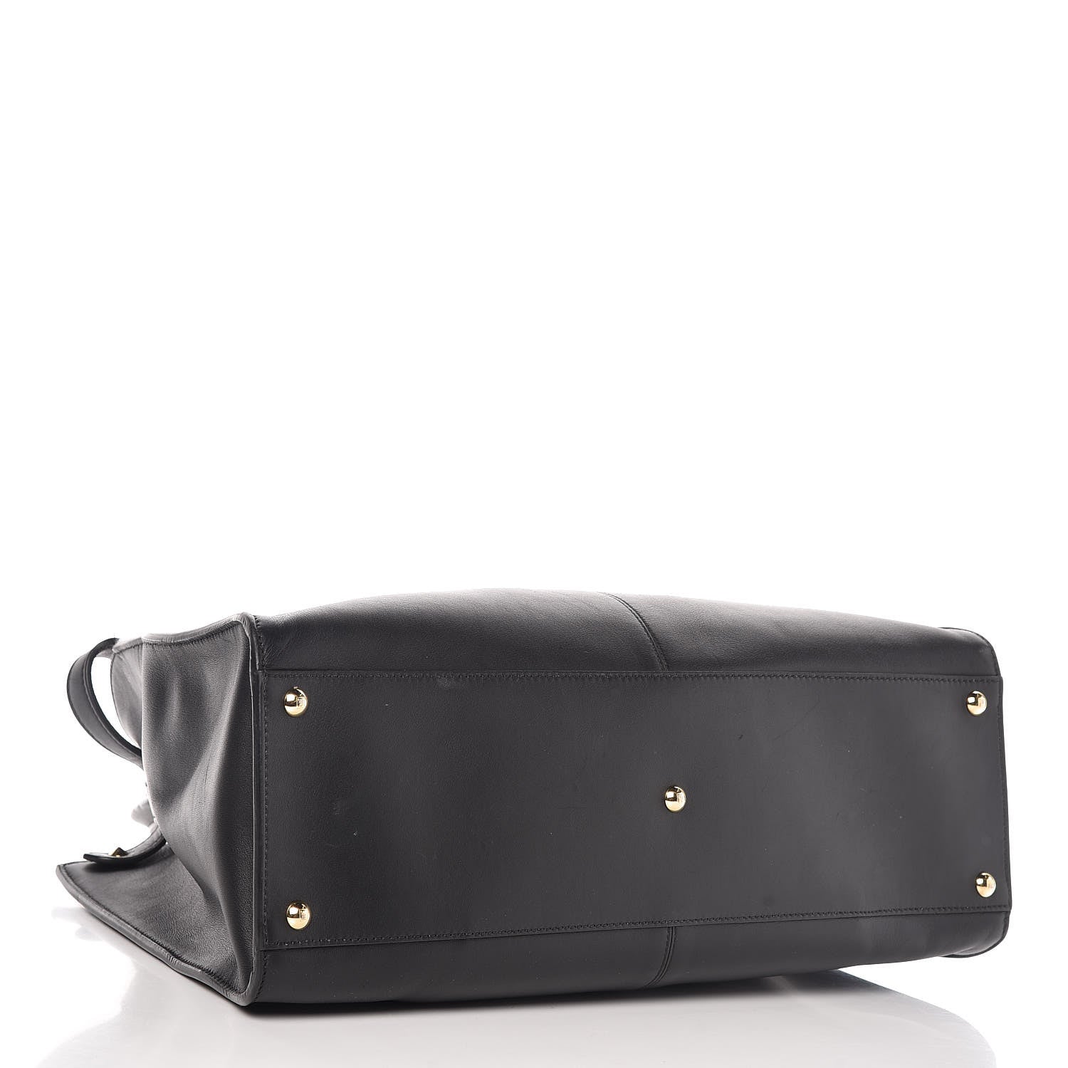 Fendi Vitello Seta Century Large Peekaboo X-Lite Black Fragola 4 of 11
