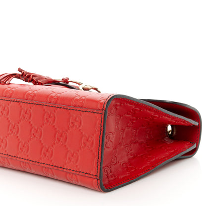 Gucci Guccissima Medium Emily Chain Shoulder Bag Red 11 of 11