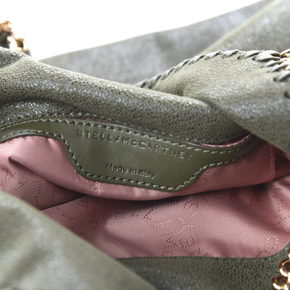 Stella McCartney Shaggy Deer Mini Falabella Fold Over Tote Olive 9 of 10