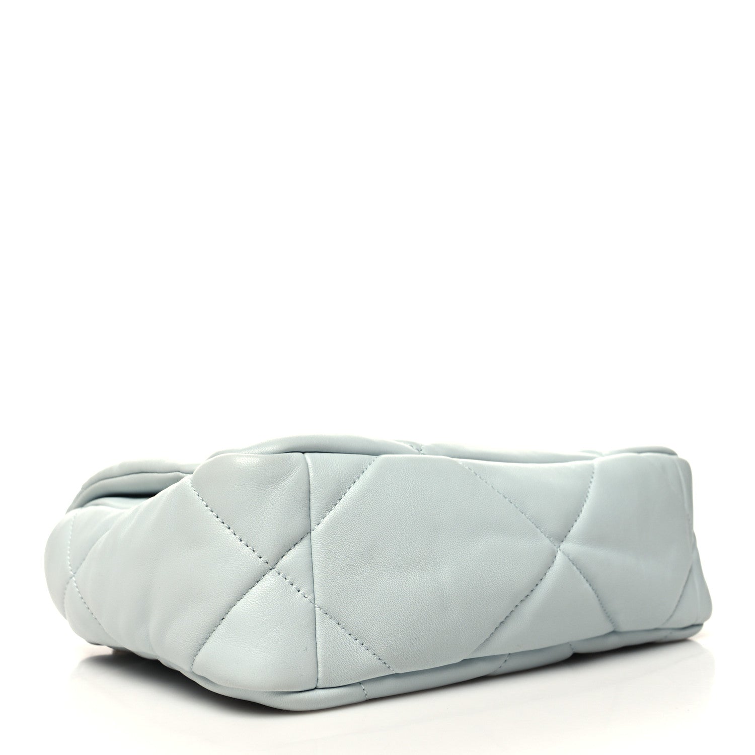 Chanel Lambskin Quilted Medium Chanel 19 Flap Light Blue 4 of 11