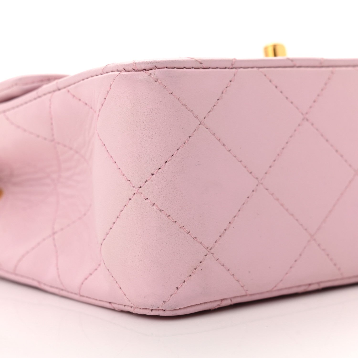 Chanel Lambskin Quilted Mini Square Flap Bag Light Pink 10 of 12