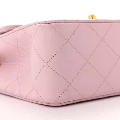 Chanel Lambskin Quilted Mini Square Flap Bag Light Pink 10 of 12