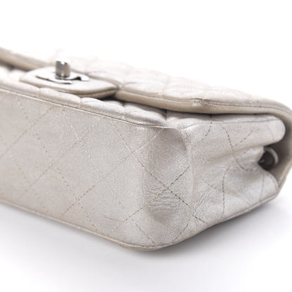 Chanel Metallic Lambskin Quilted Mini Rectangular Flap Silver 7 of 11
