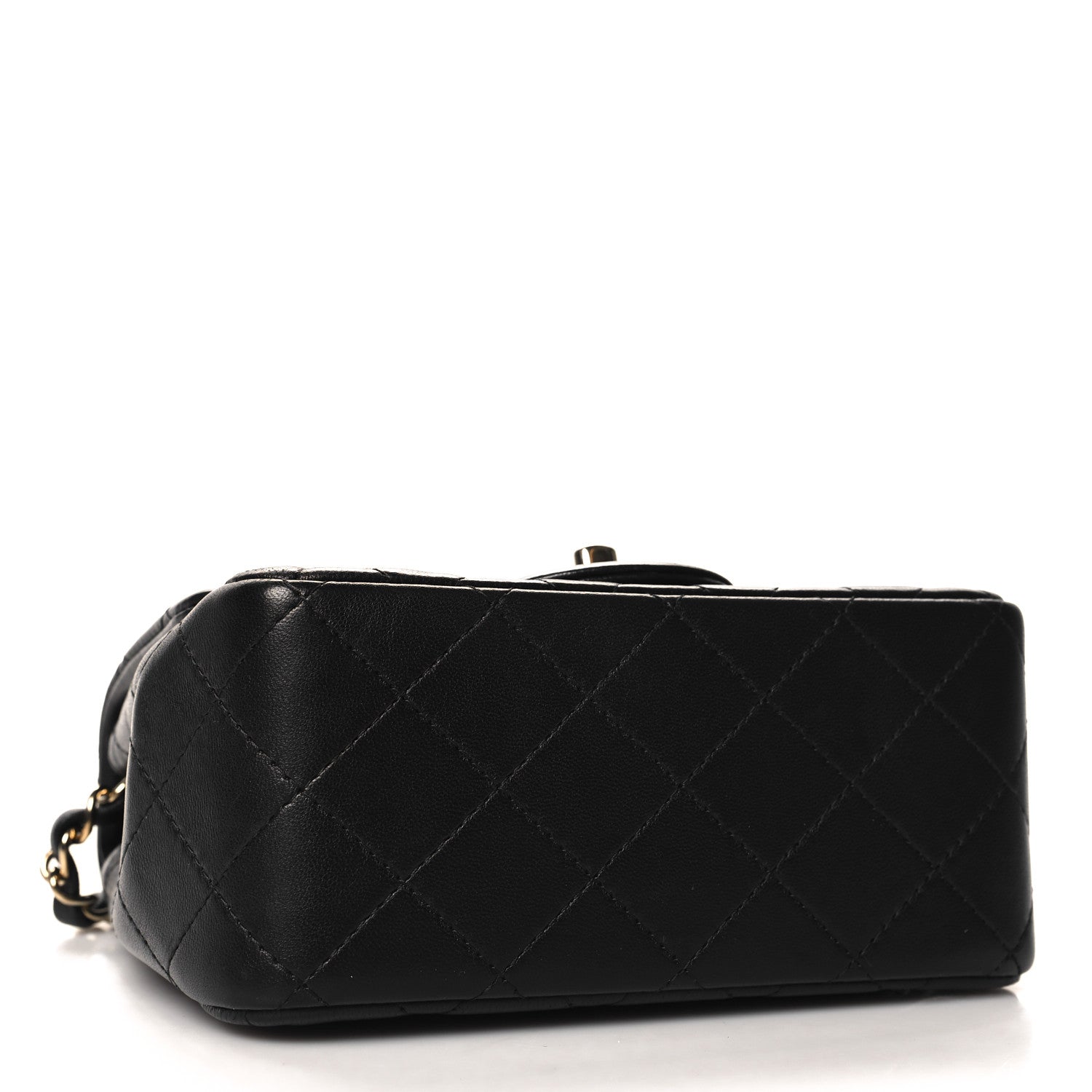 Chanel Lambskin Quilted Mini Square Flap Black 4 of 11