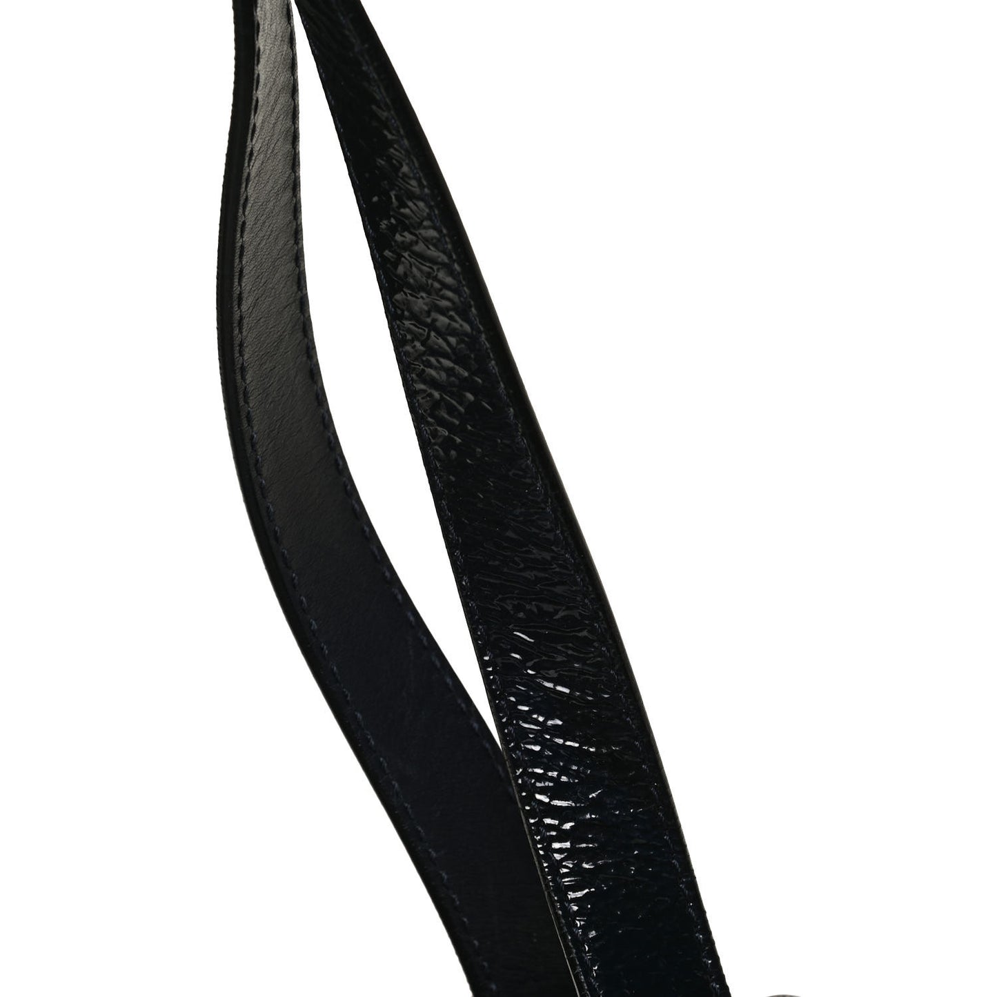 Crushed Patent Riki Bag Blue