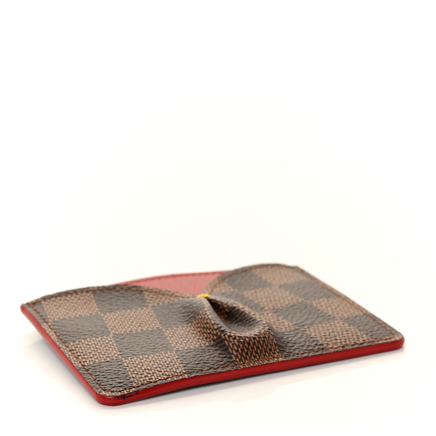 Louis Vuitton Damier Ebene Caissa Card Holder Cherry 4 of 8