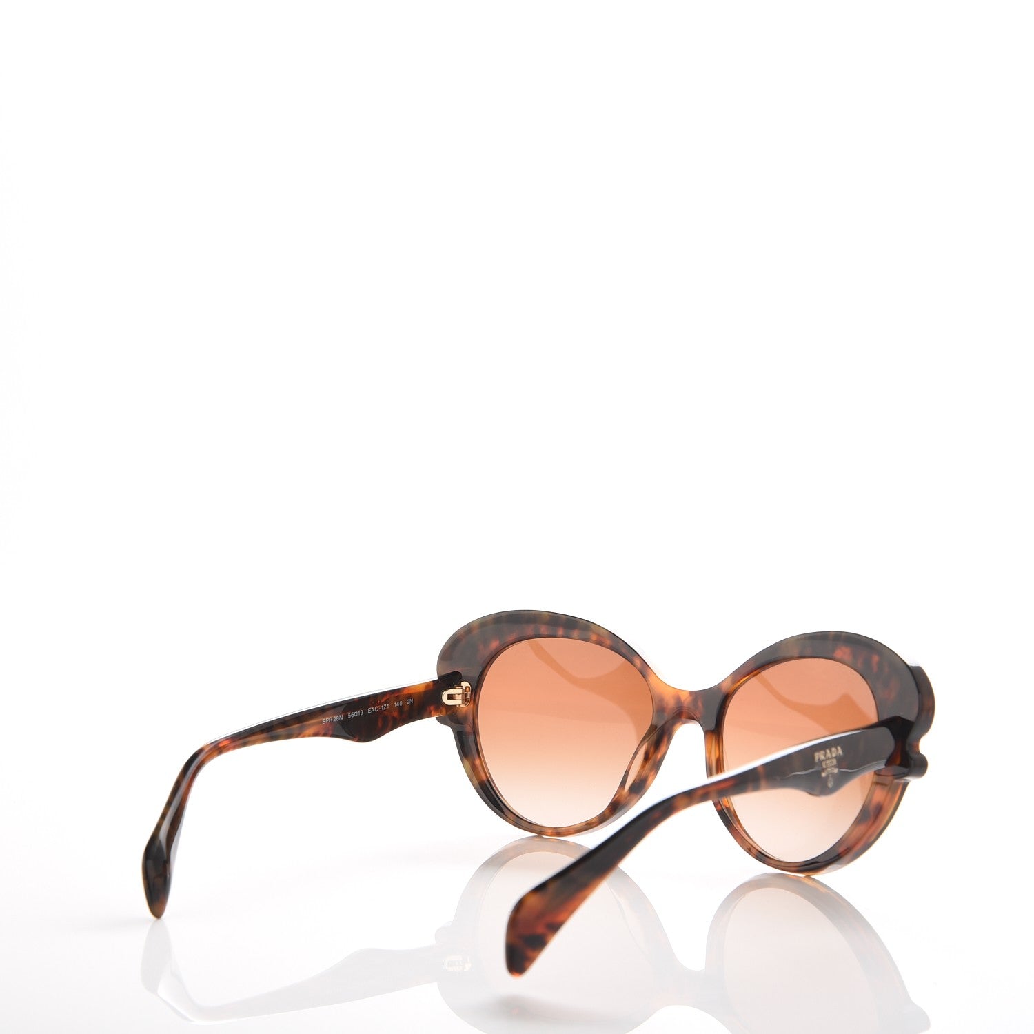 Prada Baroque Cat Eye Sunglasses SPR 28N Tortoise 4 of 7
