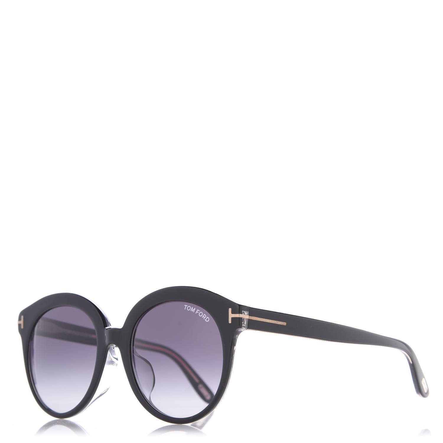 Tom Ford Monica Round Sunglasses TF429 Black 1 of 7