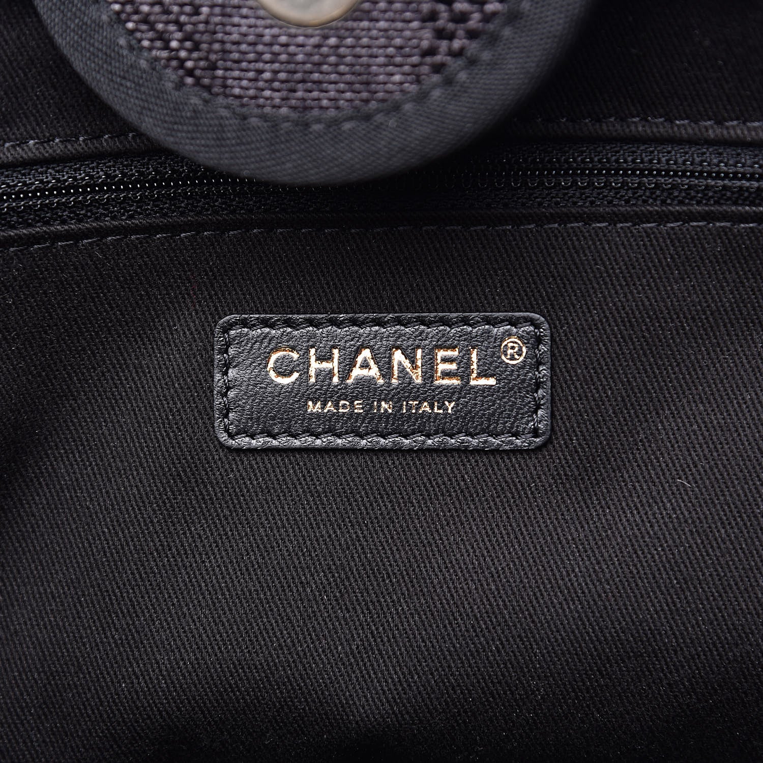 Chanel Straw Raffia Calfskin Striped Large Deauville Tote Black 6 of 9