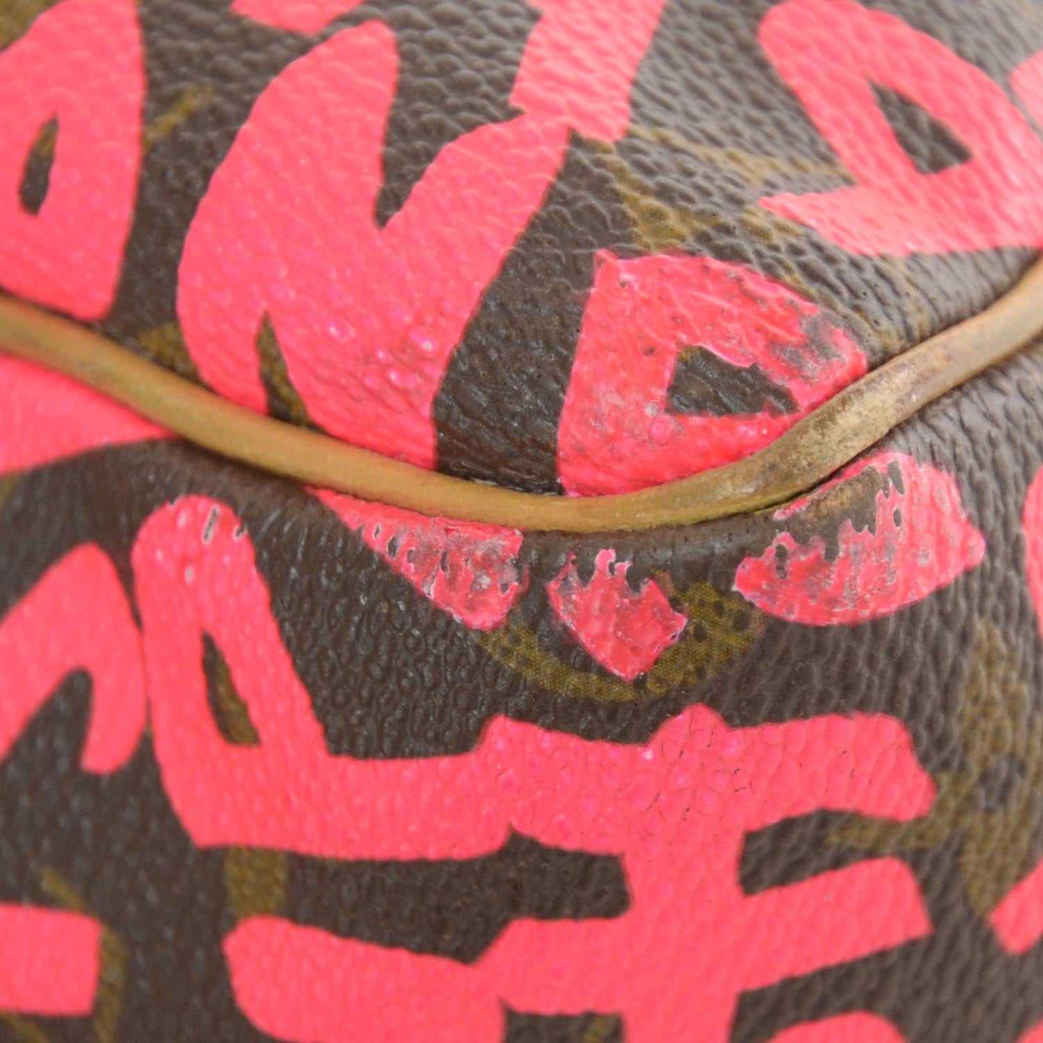 Louis Vuitton Monogram Graffiti Speedy 30 Fuchsia 7 of 10