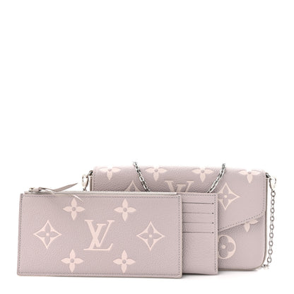 Louis Vuitton Empreinte Monogram Giant Felicie Pochette Brume Quartz 2 of 13
