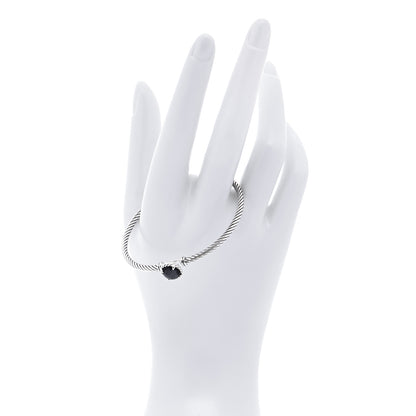 David Yurman Sterling Silver Black Orchid 3mm Chatelaine Bracelet 2 of 7