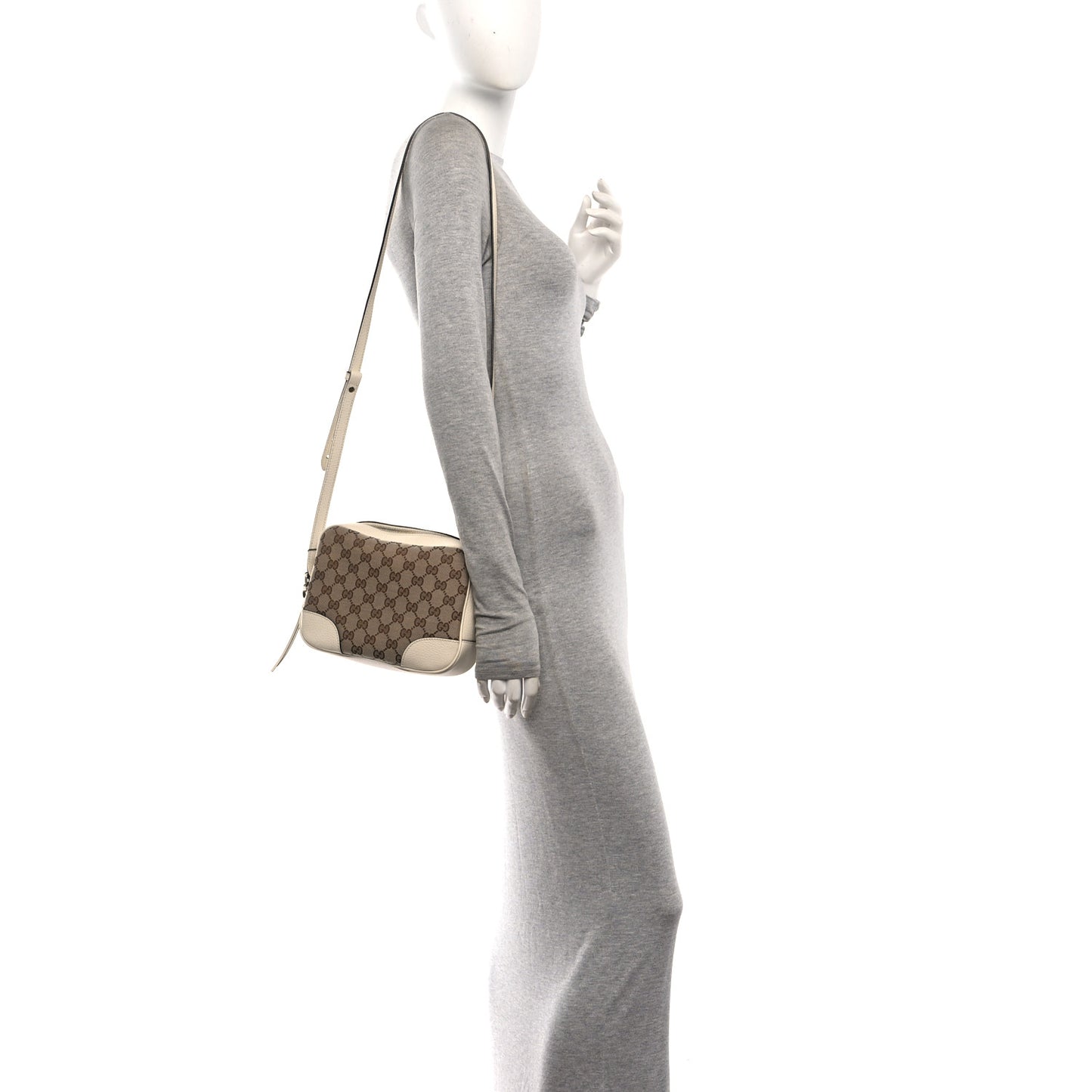 Monogram Dollar Calfskin Mini Bree Messenger Bag Beige Ebony Avoire