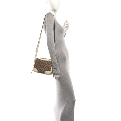Gucci Monogram Dollar Calfskin Mini Bree Messenger Bag Beige Ebony Avoire 2 of 10