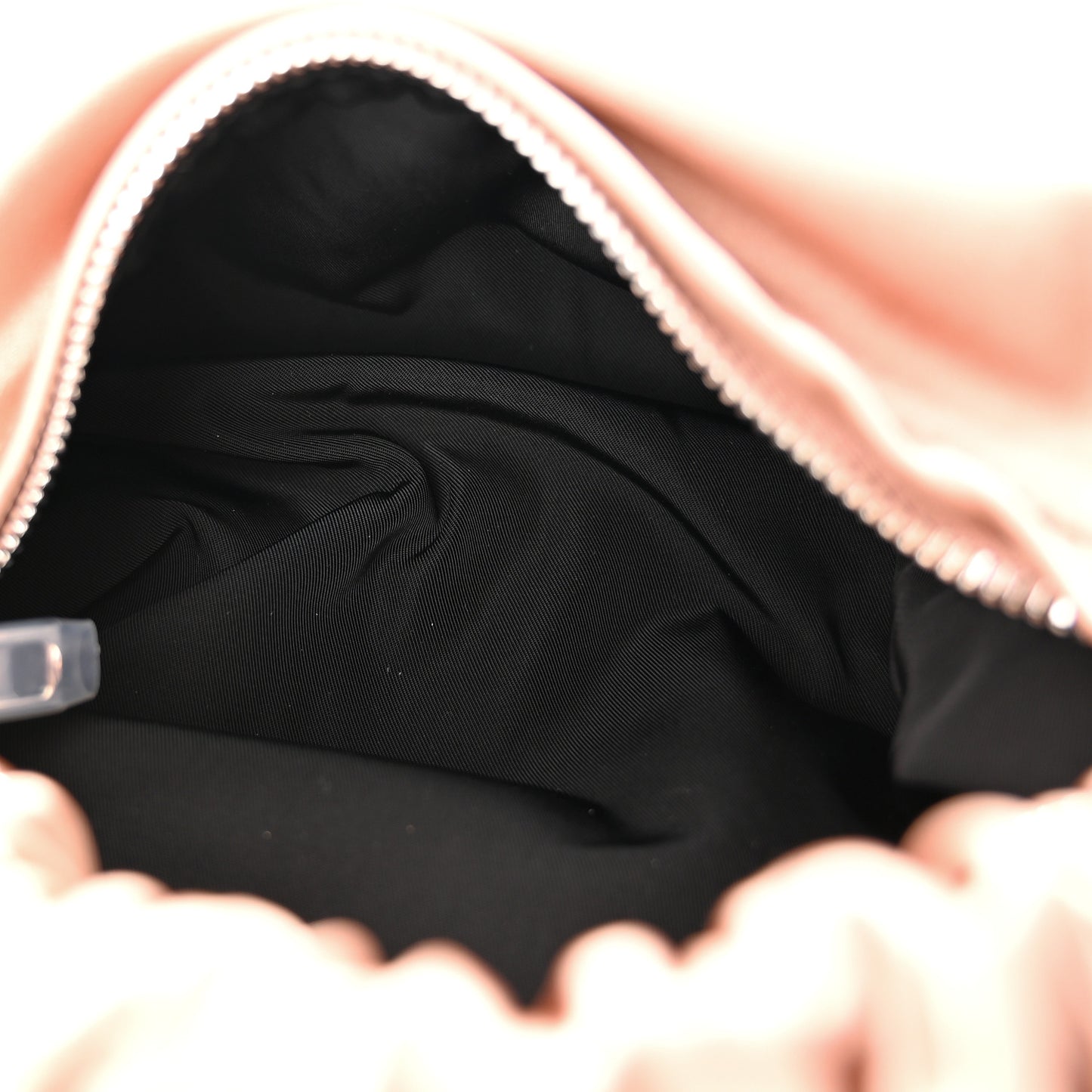 Satin Mini Scrunchie Bag Sand Stone