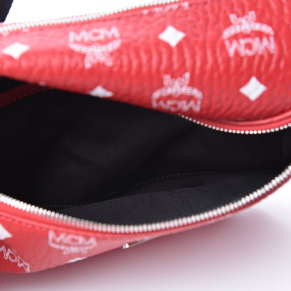 MCM Visetos Medium Stark Belt Bag Red 7 of 10