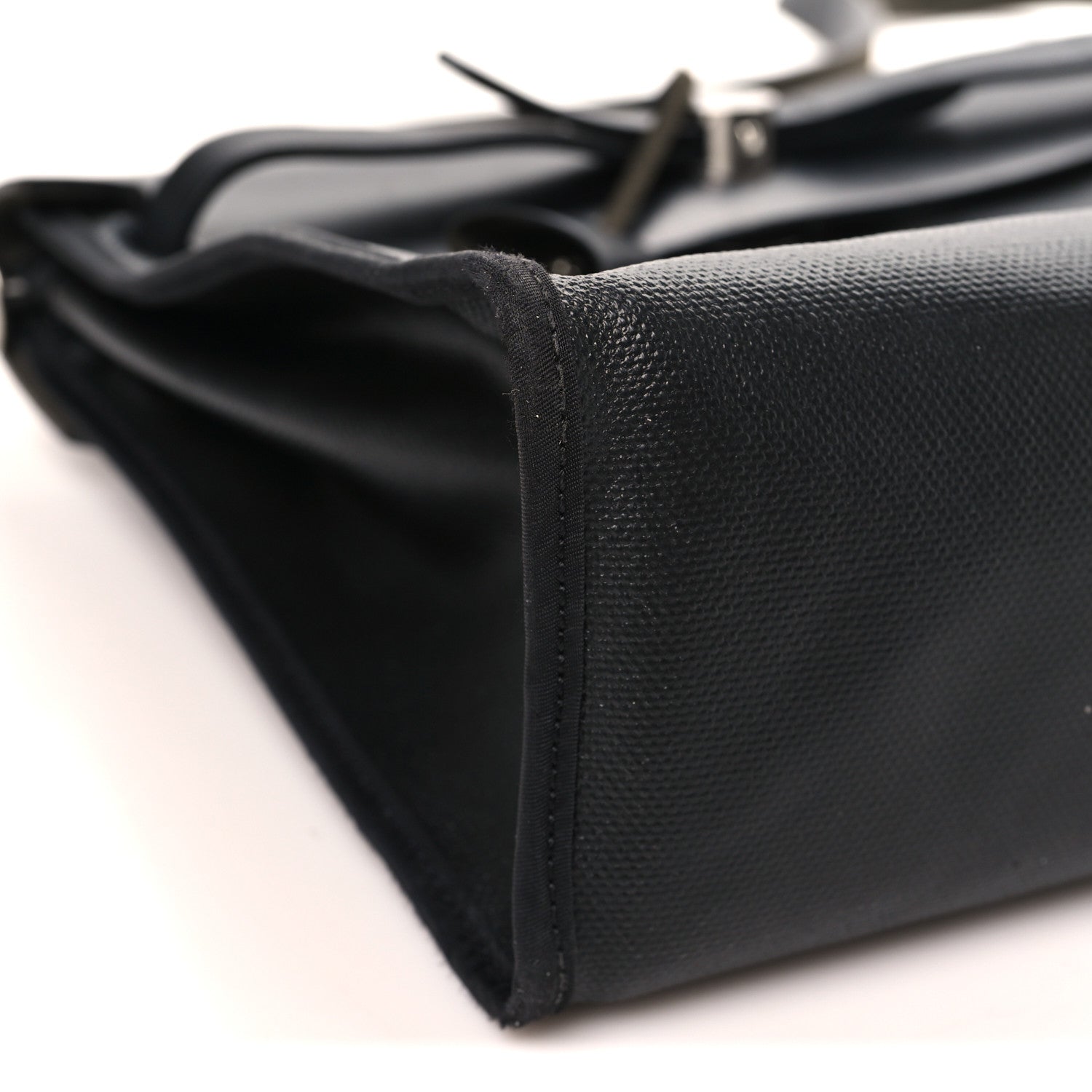 Hermes Toile H Berline Vache Hunter Herbag Zip PM 31 Black Ecru 10 of 12