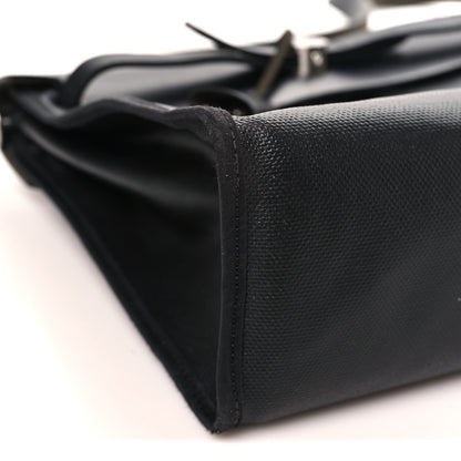 Hermes Toile H Berline Vache Hunter Herbag Zip PM 31 Black Ecru 10 of 12
