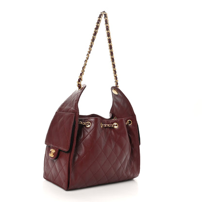 Chanel Caviar Quilted Small Chanel 25 Handbag Burgundy 2 of 11