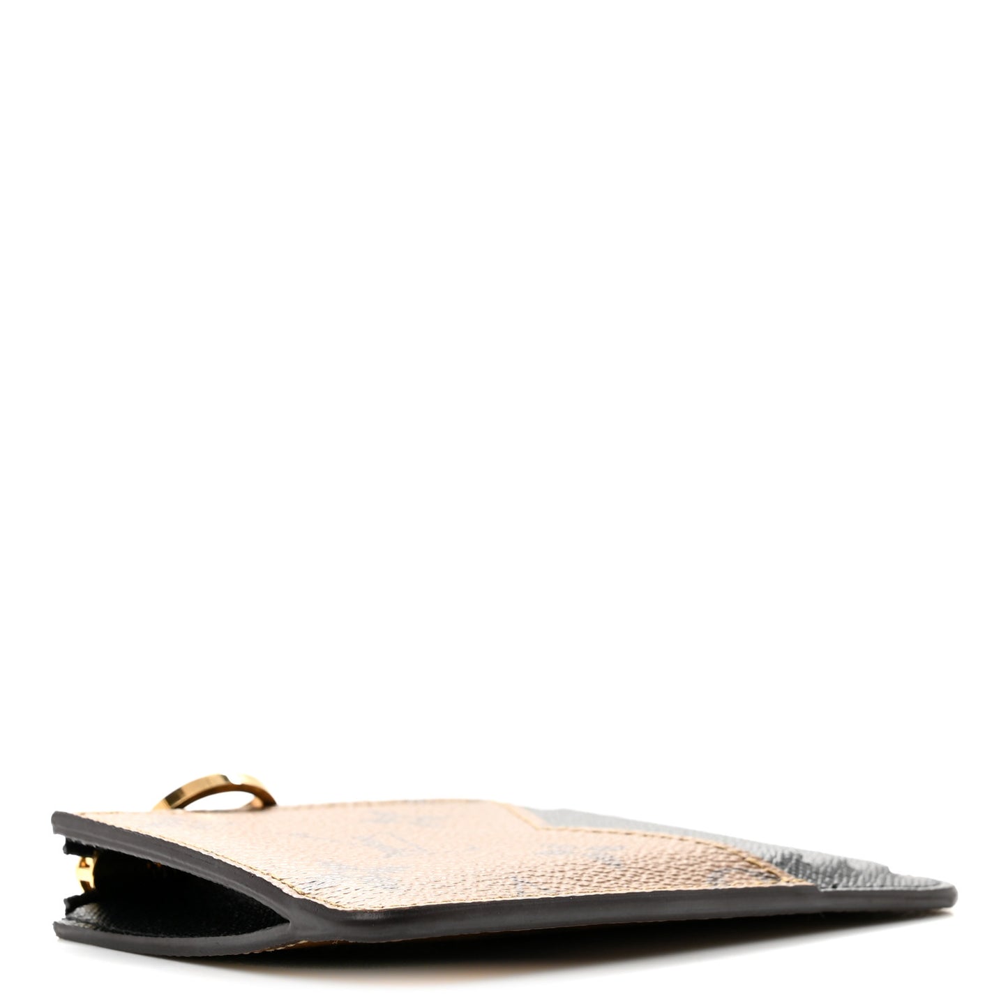 Reverse Monogram Zipped Romy Card Holder