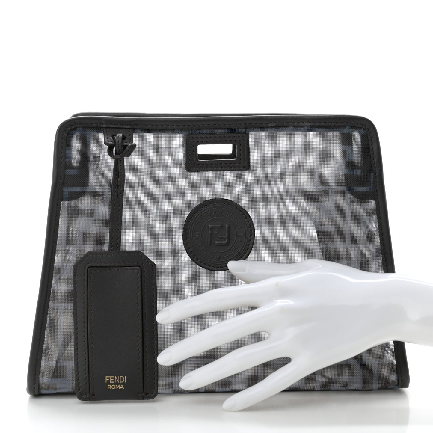 Mesh Vitello Century FF 1974 Mini Peekaboo Defender Cover Azzurro Black Ebano