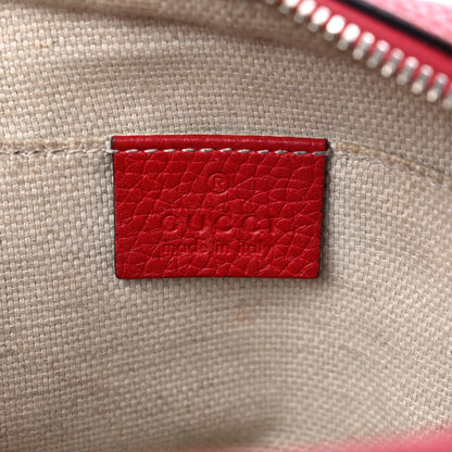 Gucci Pebbled Calfskin Small Soho Disco Bag Tabasco Red 6 of 20