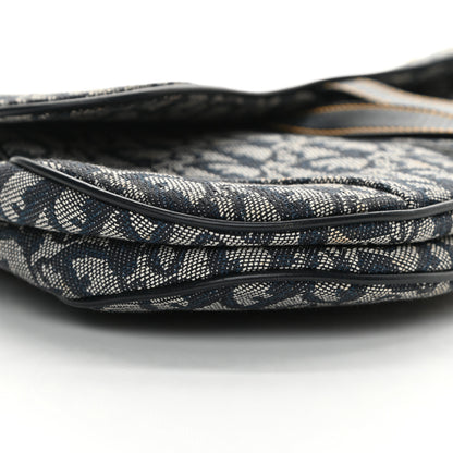 Christian Dior Monogram Saddle Bag Blue 9 of 13