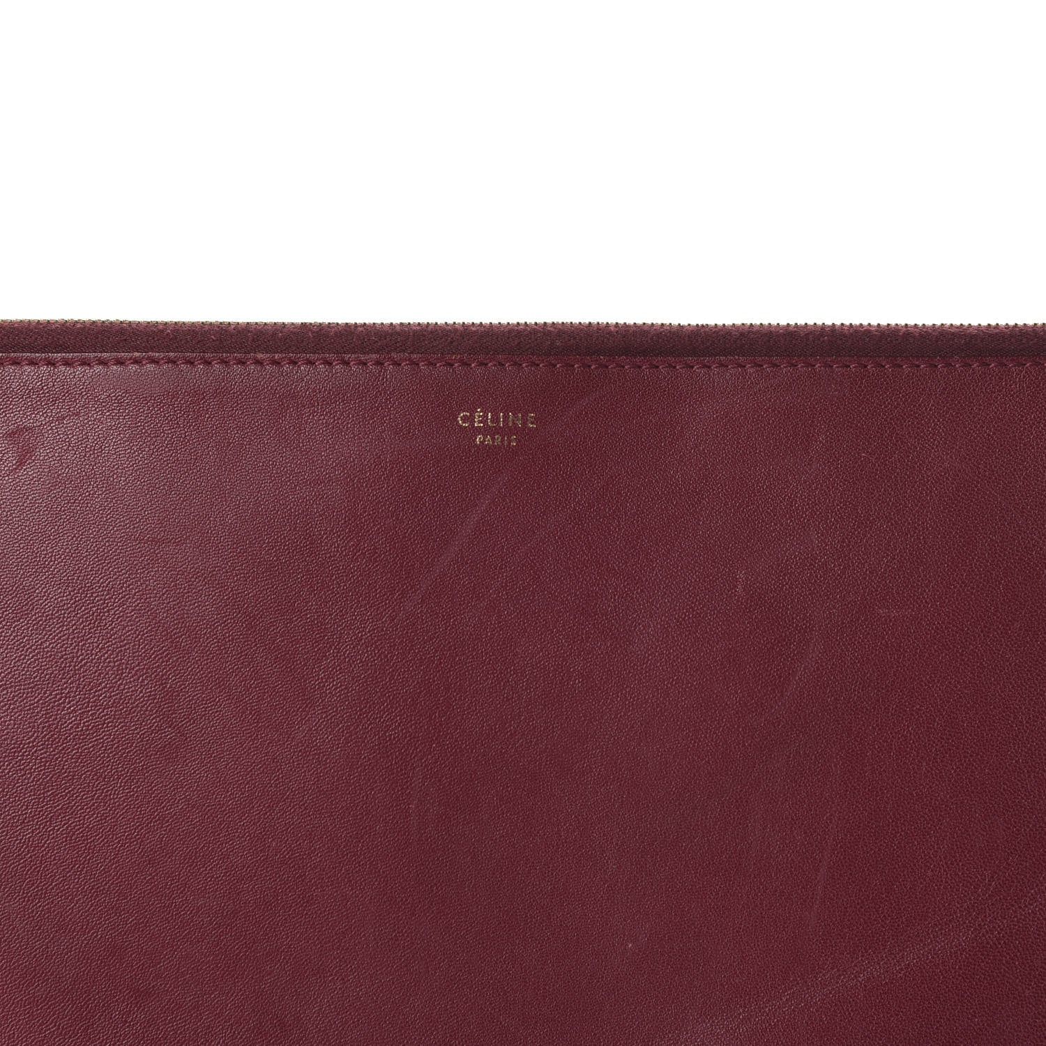 Celine Lambskin Bicolor Computer Case Light Burgundy Navy 9 of 10
