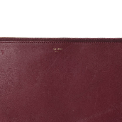 Celine Lambskin Bicolor Computer Case Light Burgundy Navy 9 of 10