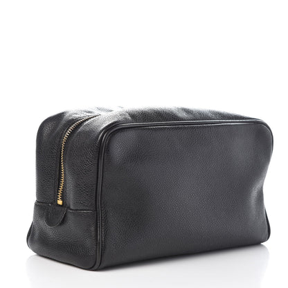 Chanel Caviar Timeless CC Cosmetic Pouch Bag Black 3 of 10