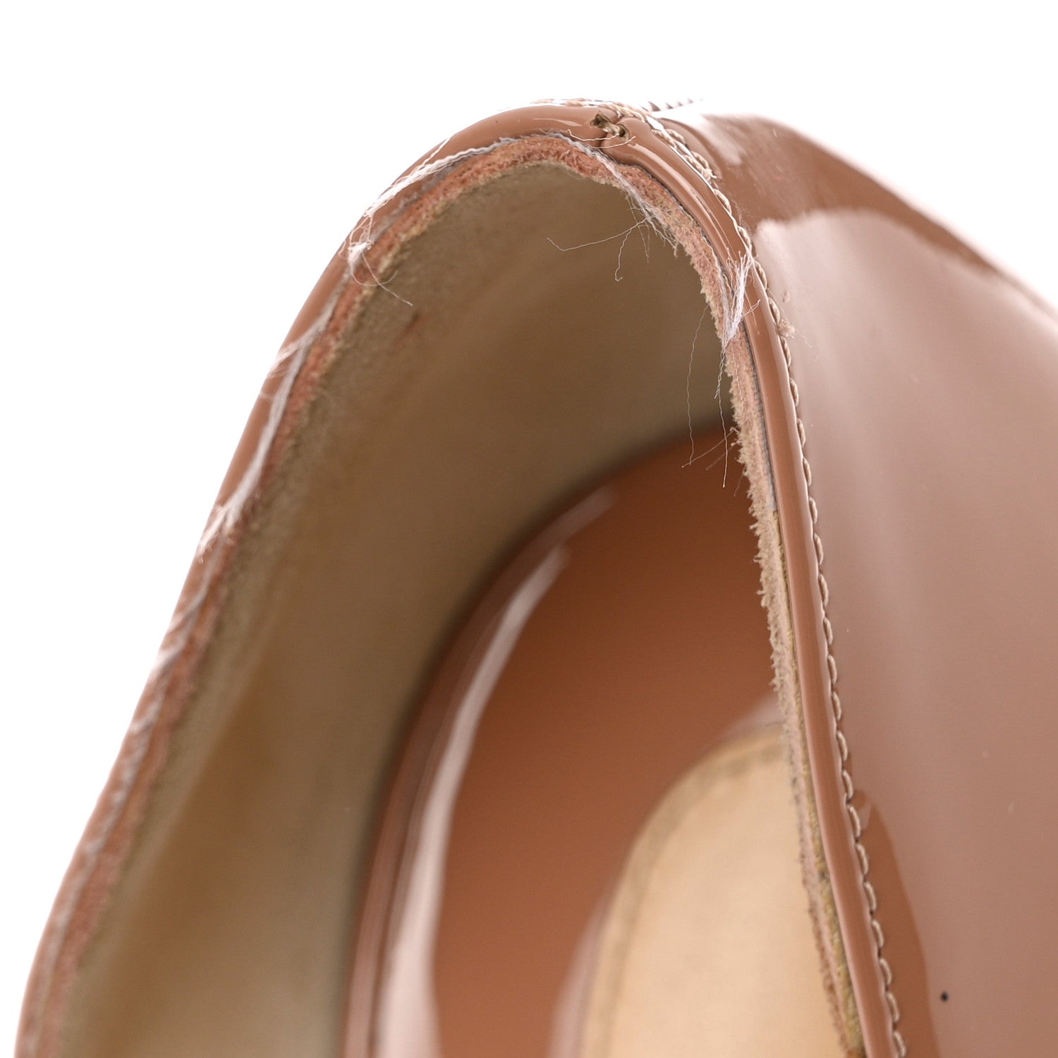 Christian Louboutin Patent Iriza 100 Pumps 38.5 Nude 8 of 12
