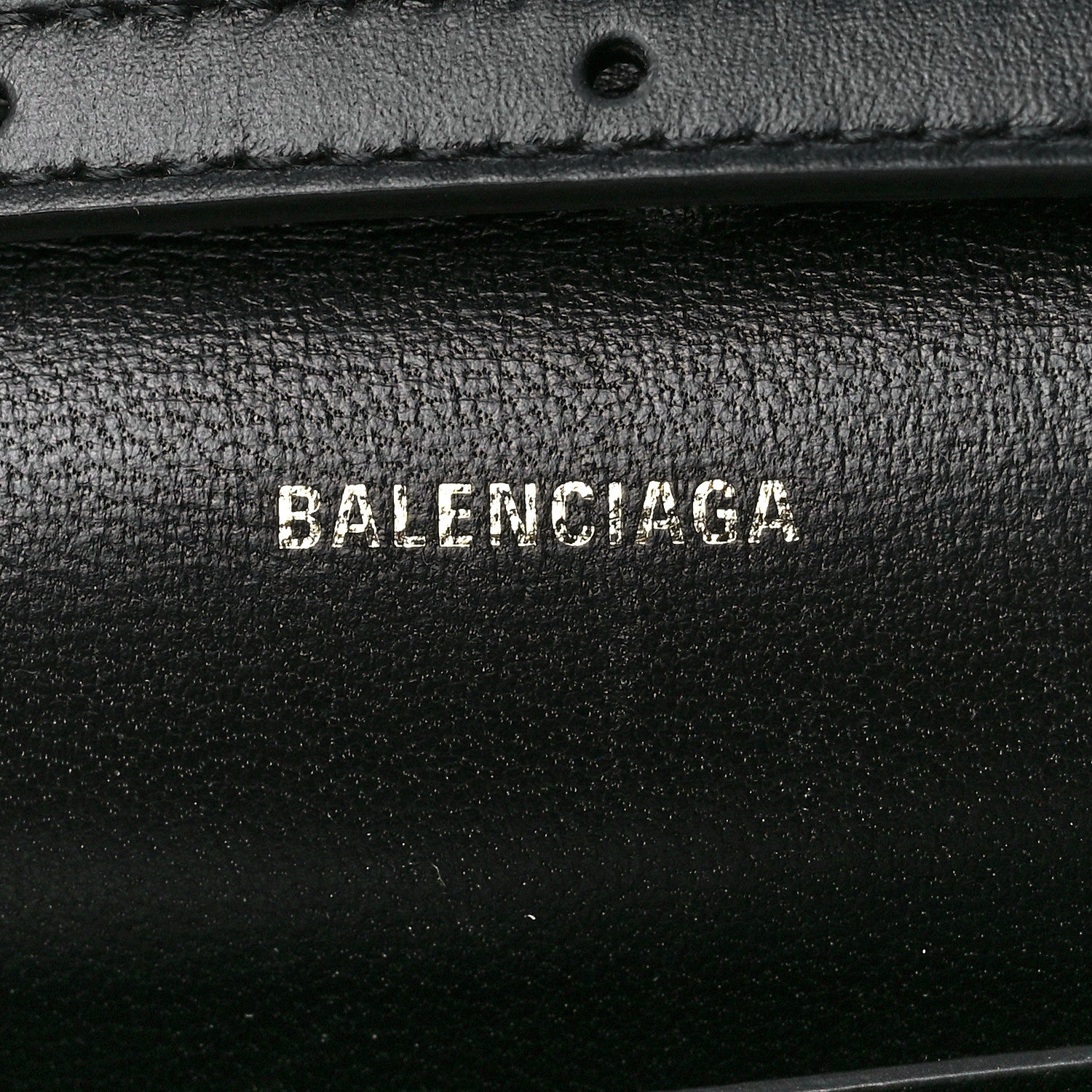 Balenciaga Nappa Calfskin Quilted Touch B Phone Holder With Strap Black 6 of 11