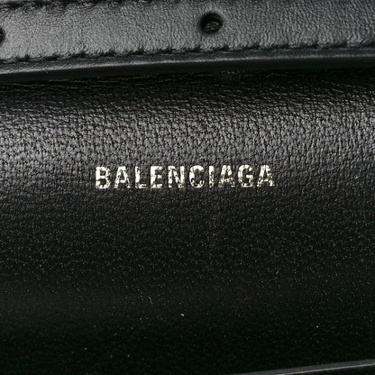 Balenciaga Nappa Calfskin Quilted Touch B Phone Holder With Strap Black 6 of 11