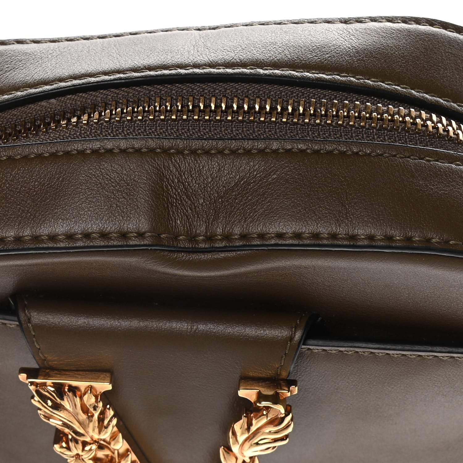Versace Nappa Virtus Camera Bag Khaki 15 of 19