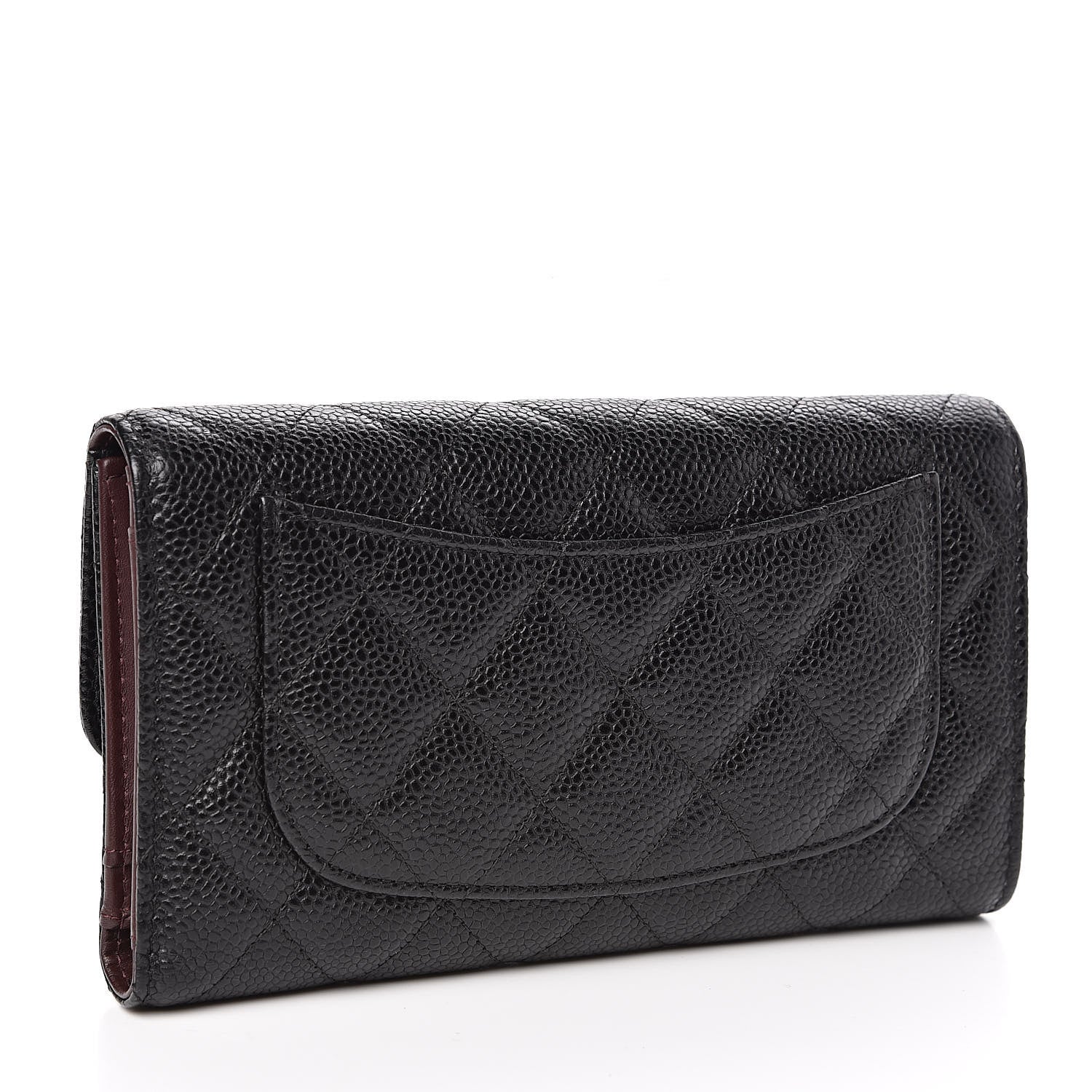 Chanel Caviar Quilted Large Flap Wallet Black 3 of 11