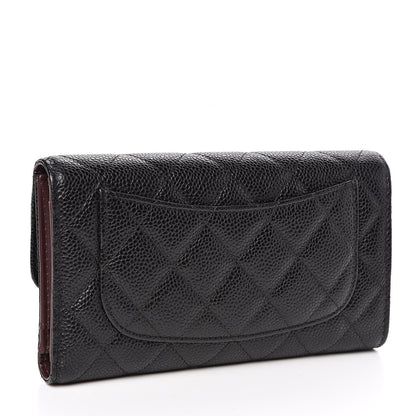 Chanel Caviar Quilted Large Flap Wallet Black 3 of 11