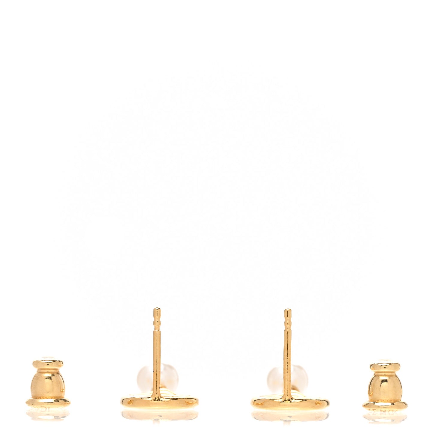Metal Pearl F is Fendi Earrings Gold