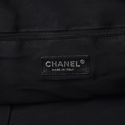 Chanel Lambskin Quilted Lido Shopping Tote Black 6 of 16