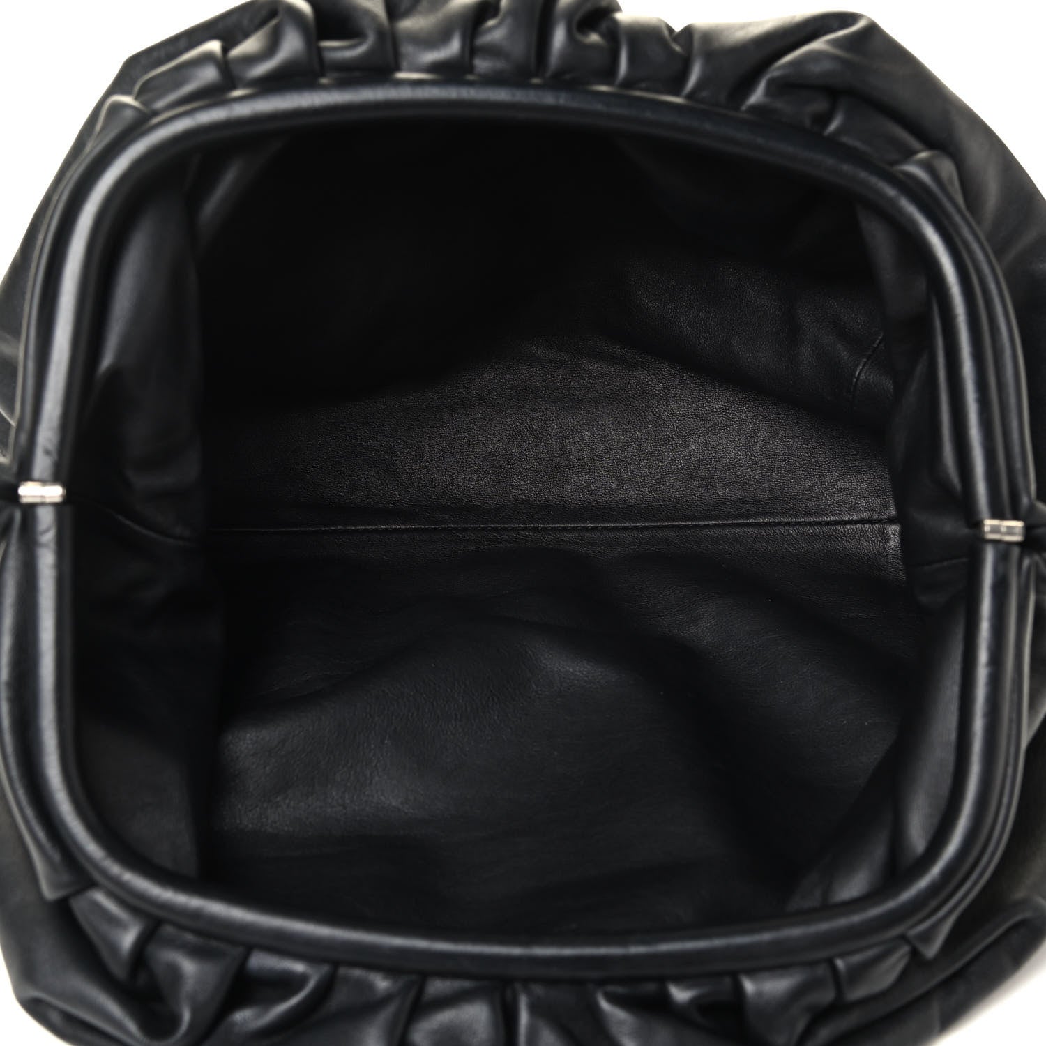 Bottega Veneta Smooth Butter Calf The Pouch Oversized Clutch Black 4 of 4