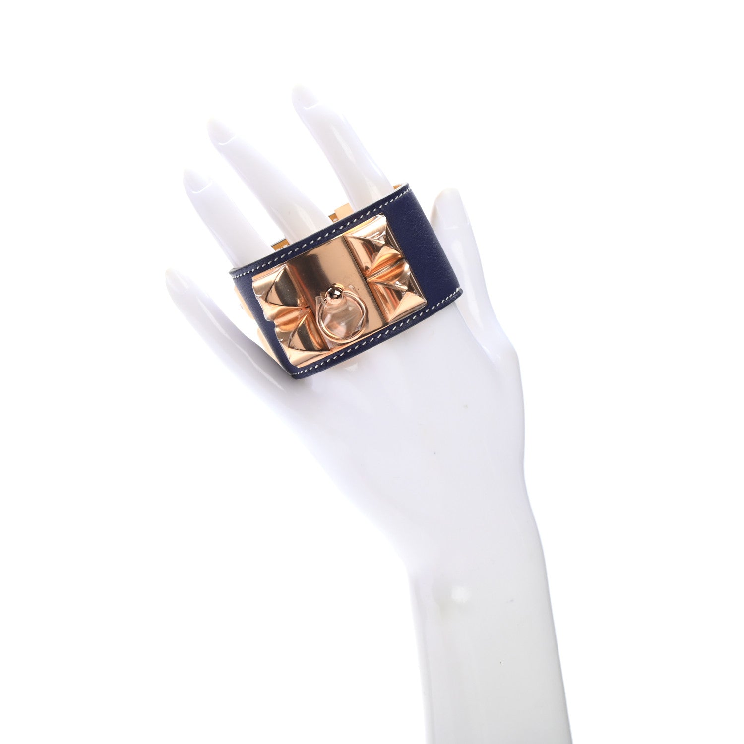 Hermes Swift Collier de Chien CDC Bracelet T2 Bleu Saphir 2 of 7