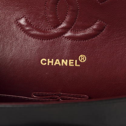 Chanel Lambskin Quilted Medium Double Flap Black 8 of 11
