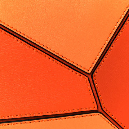 Loewe Calfskin Medium Puzzle Bag Orange Multi 8 of 10