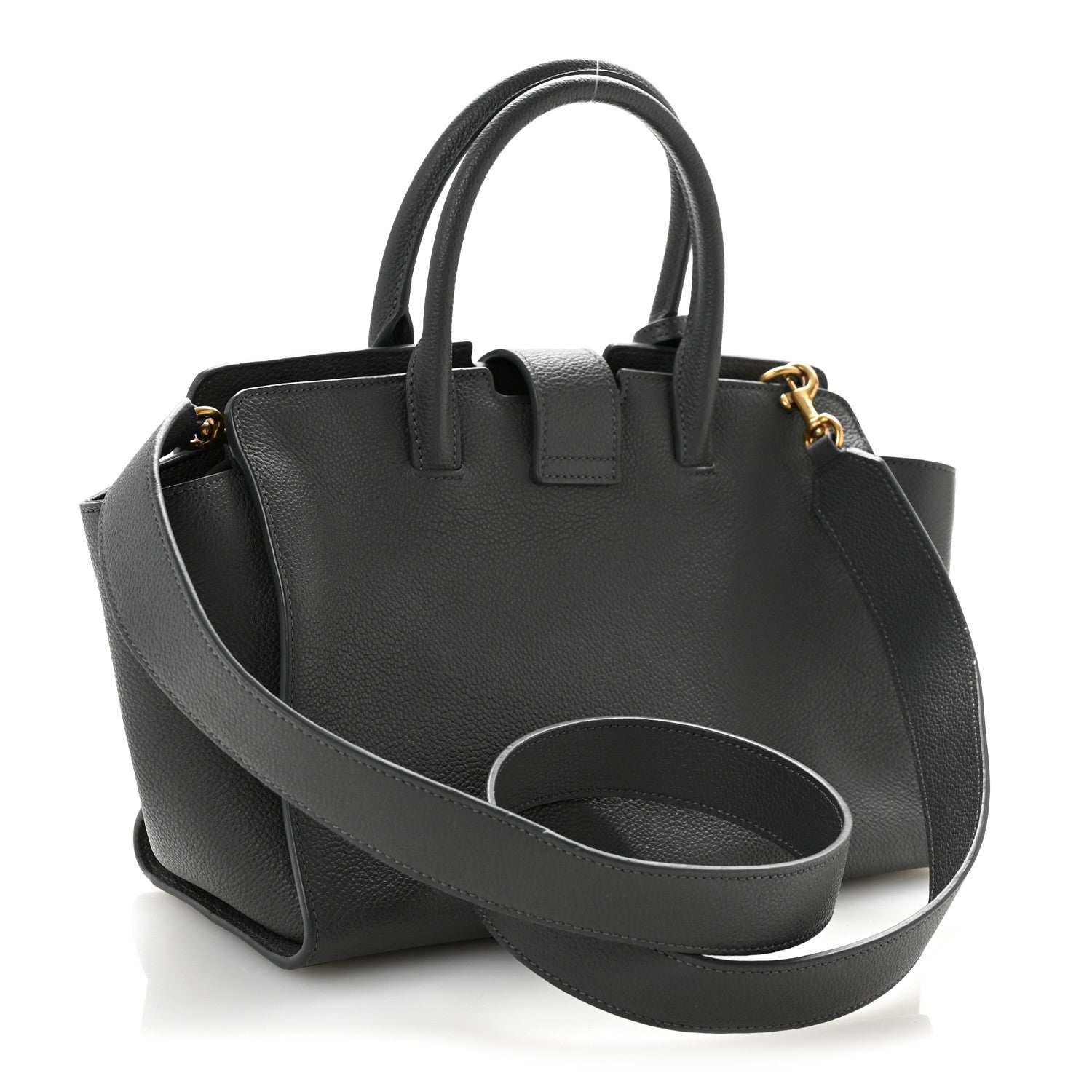 Saint Laurent Calfskin Baby Monogram Downtown Cabas Pebble 3 of 13