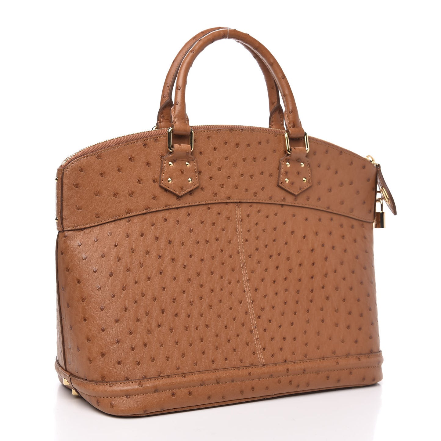 Ostrich Lockit MM Cognac