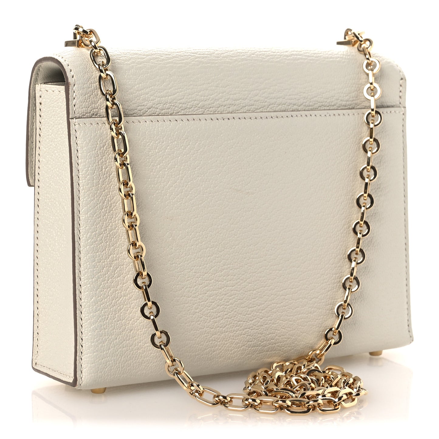 Chevre Mysore Mini Verrou Chaine Bag Craie