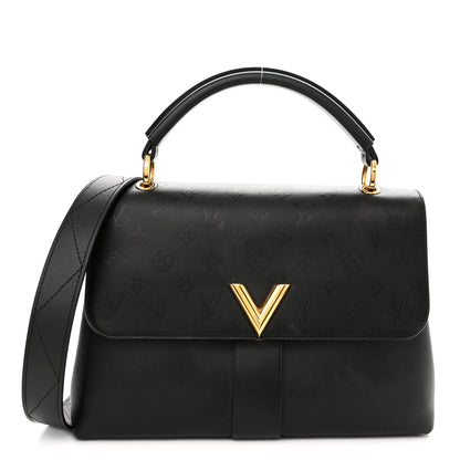 Louis Vuitton Calfskin Monogram Very One Handle Black 1 of 12