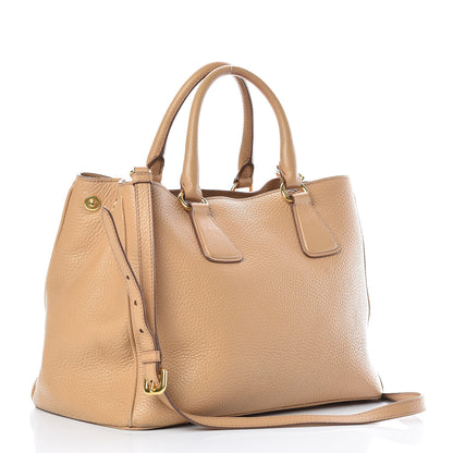 Prada Vitello Daino Tote Sabbia 4 of 20