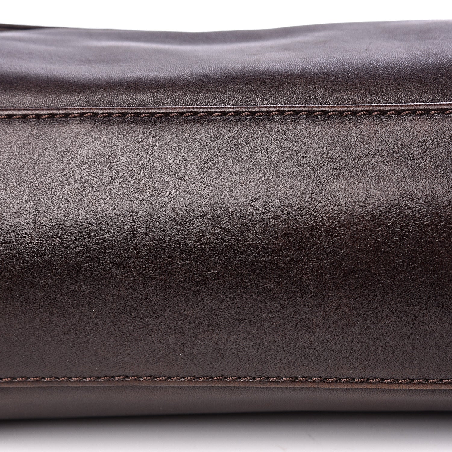 Chanel Lambskin Lax Accordion Flap Marron Fonce 8 of 14