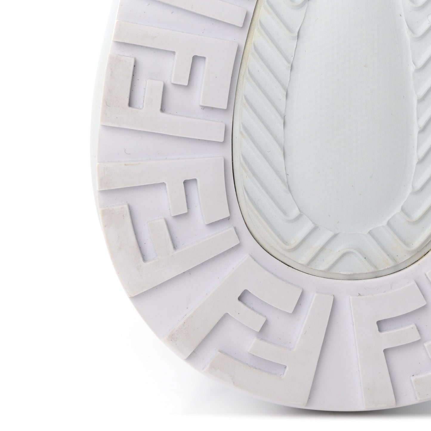 Vitello Womens Fendi Flow Low Top Sneakers 35 Ultra White